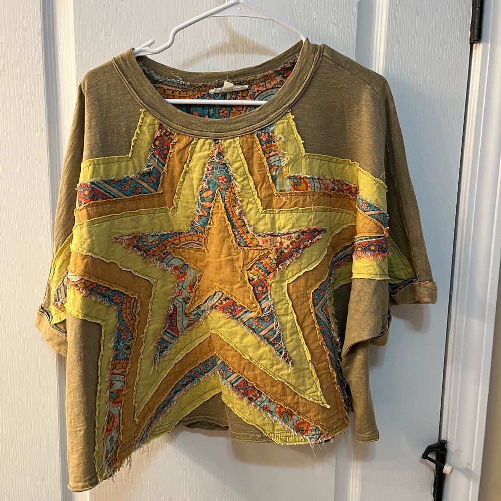 Oli and Hali vintage quilted star top